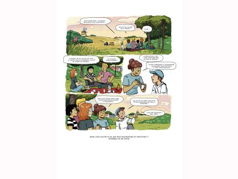 Cinquième page de la bande dessinée sur la transition agricole