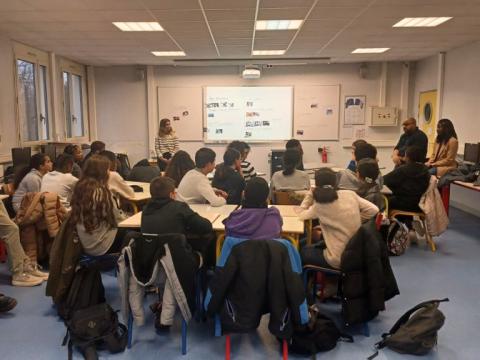 Talk by the firm STEF as part of the Cordées de la Réussite program Talk by the firm STEF as part of the Cordées de la Réussite program