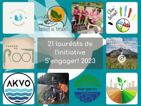 Logos de projets accompagnés par la Fondation AgroParisTech