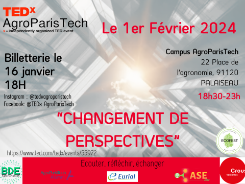 Affiche TedX AgroParisTech 2024 Affiche TedX AgroParisTech 2024