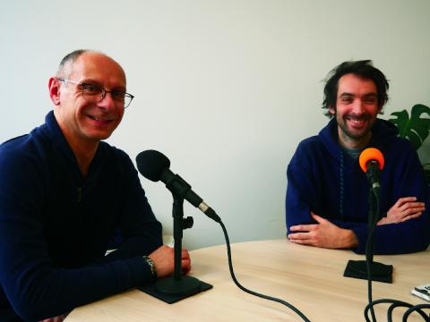 Thierry Spataro et Samuel Roturier pour le premier podcast Parlons Sciences d'AgroParisTec Thierry Spataro et Samuel Roturier pour le premier podcast Parlons Sciences d'AgroParisTech